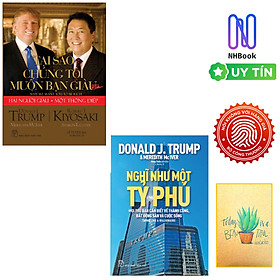 Combo Tại Sao Chúng Tôi Muốn Bạn Giàu và Nghĩ Như Một Tỷ Phú ( Tặng Kèm Sổ Tay Xương Rồng)