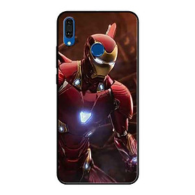 Ốp Lưng in cho Huawei Y9 2019 Mẫu Người Sắt Nền Đỏ - Hàng Chính Hãng