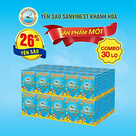 [Combo 30 lọ] Nước Yến sào Sanvinest Khánh Hòa dành cho trẻ em lọ 62ml - S211