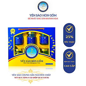 [Set QT 6 Hũ] Tổ Yến Chưng Đường Phèn - Yến Sào Hòn Gốm Chính Hiệu Khánh Hoà - HGK NEST