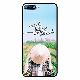 Ốp lưng in cho Huawei Y7/ Y7 Prime 2018  Mẫu Lấy Nón