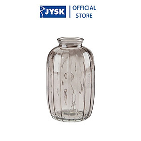 Lọ hoa | JYSK Roar | thủy tinh | xám | DK7xC12cm