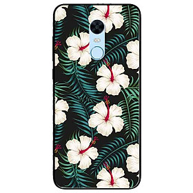 Ốp lưng in cho Xiaomi Redmi 5 Mẫu Hoa Trắng