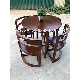 Bộ bàn ăn tròn Tiết Kiệm Diện Tích cao cấp . KT 80cm- cao LH: 0981.266.471