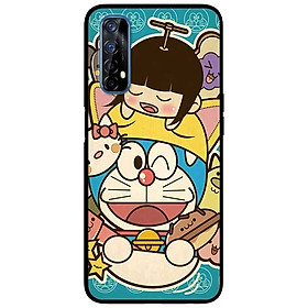 Ốp lưng dành cho Realme 7  mẫu Mèo Máy Nháy Mắt