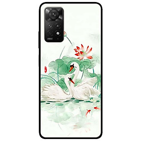 Ốp lưng cho Redmi Note 11 4G - Redmi Note 12 - Redmi Note 12 Pro - Redmi Note 12 Pro 5G - Đôi Thiên Nga - Hàng Chính Hãng