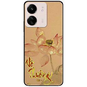 Ốp lưng cho Xiaomi Redmi 9T - Redmi 13 4G - 13C - Redmi Note 13 4G - 13 Pro 4G - 13 Pro 5G - Vô Thường Sen Vàng - Hàng Chính Hãng