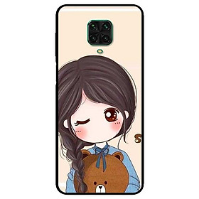 Ốp lưng dành cho Xiaomi Xiaomi Redmi 9s - 9 Pro - 9 Promax mẫu Nàng Ôm Gấu