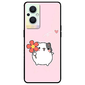 Ốp lưng dành cho Oppo A16K - Oppo A36 / A76 - Oppo Reno 7z 5G - Chú Chuột Cầm Hoa
