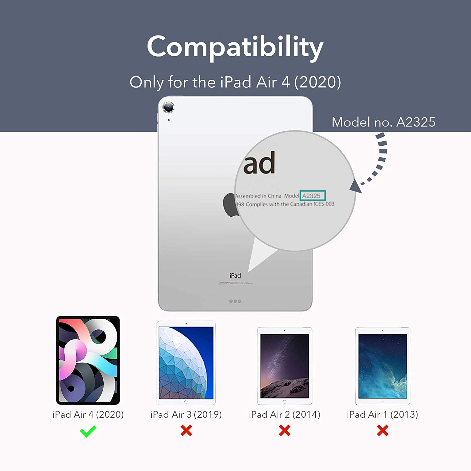 Bao da cho iPad Air 4 2020 10.9 Inch ESR Urban Premium Folio Case - Hàng Nhập Khẩu