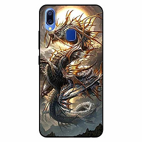 Ốp lưng in cho Vivo Y91 Rồng Trăng