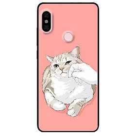 Ốp lưng in cho Xiaomi Redmi Note 5 Pro Mẫu Mèo Mập