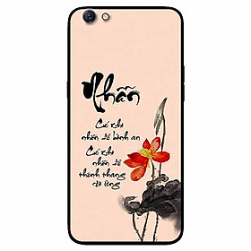 Ốp lưng in cho Oppo A71 Mẫu Thư Pháp Nhẫn Nền Hồng