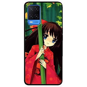 Ốp lưng dành cho Oppo A54 - A74 - A94 mẫu Anime Cô Gái Kimono Đỏ