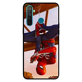 Ốp Lưng in cho Realme 5 Mẫu Nhện Cầm Điện Thoại - Hàng Chính Hãng