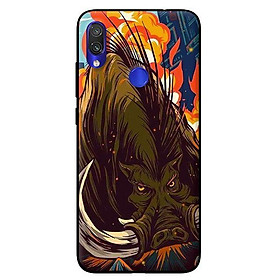 Ốp in cho 	Xiaomi Redmi Note 7 Lợn Rừng - Hàng chính hãng