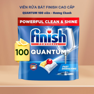 Viên rửa chén bát Finish Quantum 100v (Nk Đức )