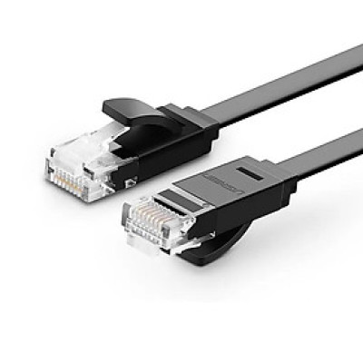 Ugreen UG50180NW102TK 15M màu Đen Cáp mạng LAN CAT6 dây dẹt - HÀNG CHÍNH HÃNG