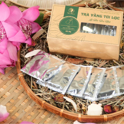 Combo 2 Hộp Trà Vằng Túi Lọc Lợi Sữa Cho Mẹ, Giảm Mỡ Bụng Sau Sinh Wonmom ( 20 Túi/Hộp )