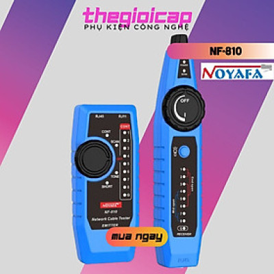 Bộ test cáp mạng + Test POE + Dò dây line điện thoại NOYAFA NF-810 - Hàng Nhập Khẩu