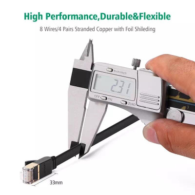 Ugreen UG11261NW106TK 2M màu Đen Cáp mạng LAN CAT 7 ftp dây dẹp - HÀNG CHÍNH HÃNG