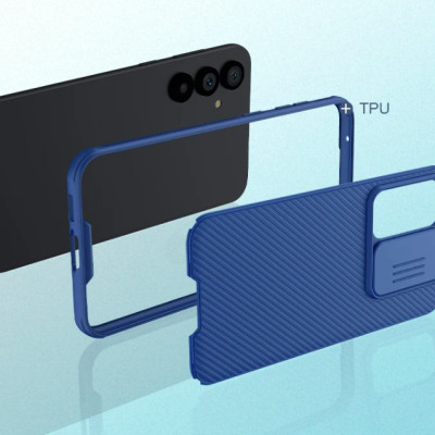 Ốp lưng cho Samsung Galaxy S23 FE bảo vệ camera chống sốc hiệu Nillkin Camshield chống sốc cực tốt, chất liệu cao cấp, có khung & nắp đậy bảo vệ Camera - hàng chính hãng