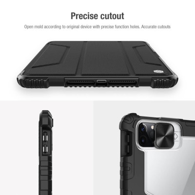 Bao da cao cấp cho iPad Air 10.9/Air 4, iPro 11 (2020), iPro 11 (2021) hàng chính hãng Nillkin Bumper Leather có nắp bảo vệ camera