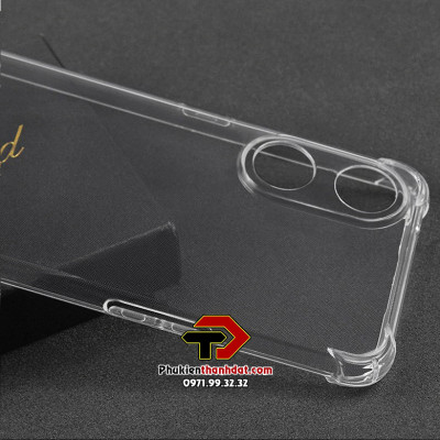 Ốp lưng cho OPPO Reno8 T 5G trong suốt chống sốc bảo vệ camera sau - Hàng nhập khẩu
