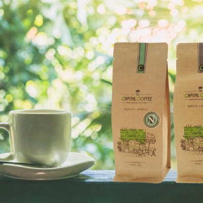 Cà Phê The Capital Coffee Hạt Pha Máy Espresso Nguyên Chất 100% Cho Hương Vị Đậm Đà,Thơm Ngon