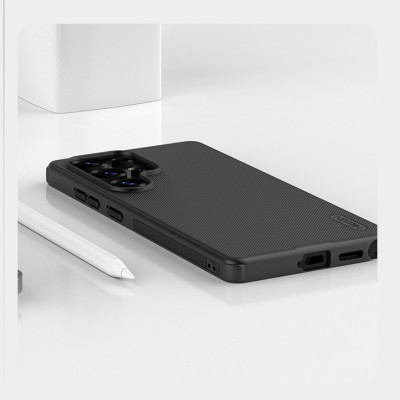 Ốp lưng sần chống sốc cho Samsung Galaxy S25 Ultra mặt lưng nhám hiệu Nillkin Super Frosted Shield Pro cho mặt lưng nhám chống trơn trượt tay, khả năng chống sốc cực tốt, chất liệu cao cấp - Hàng nhập khẩu