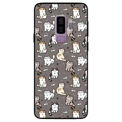 Ốp lưng dành cho Samsung S8 - S8 Plus - S9 Plus mẫu Họa Tiết Mèo Xám