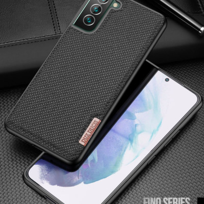 Ốp lưng dành cho Samsung Galaxy S22 Plus Dux Ducis Fino dệt sợi Nylon siêu bền - Hàng nhập khẩu