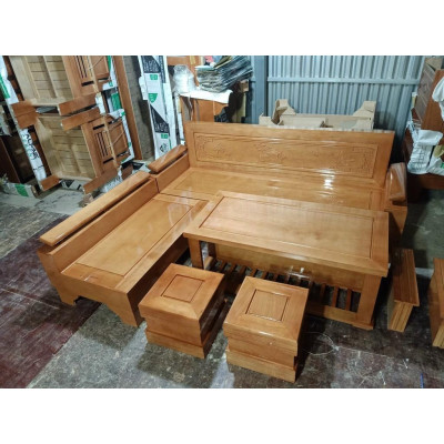 Bộ bàn ghế gỗ sồi Mỹ cao cấp