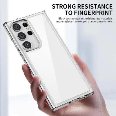 Ốp lưng trong suốt viền màu cho Samsung Galaxy S23 Ultra hiệu Likgus Simple But Unique chống sốc, chống chịu mọi va đập- Hàng nhập khẩu