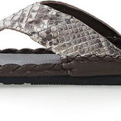 Dép nam Huy Hoàng da trăn màu đan nguyên thủy HT7306