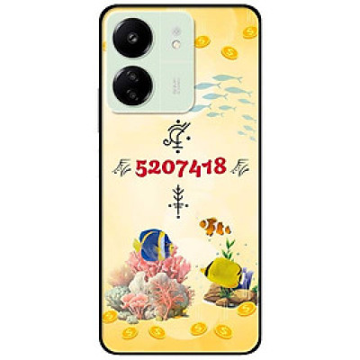 Ốp lưng Redmi 9T - 13C - 13 4G - Redmi Note 13 4G - Note 13 Pro 4G - Note 13 Pro 5G - Con Số May Mắn - Hàng Chính Hãng
