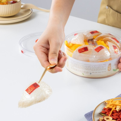 Tổ Yến Tinh Chế Sợi Định Hình Thượng Hạng Yến Sào Hoàng Kim - 90% Sợi Dài, Quà Biếu Đẳng Cấp (Hộp 50g/100g)