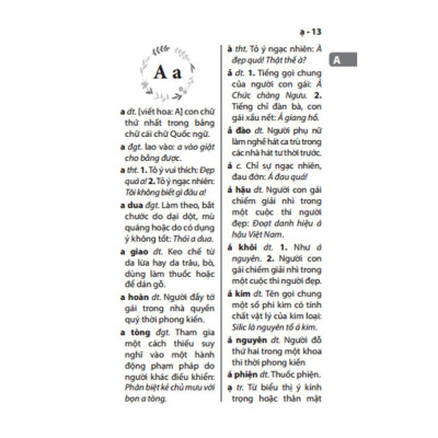 Sách - Từ Điển Tiếng Việt Thông Dụng - Bìa Mềm, Khổ To - Minh Thắng