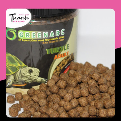 Thức ăn bò sát Rùa Nước nhãn GREENABC – Cung cấp protein, canxi, lipid giúp tăng kích thước, mai cứng - Hộp 50g và 230g