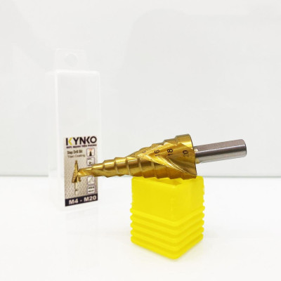 Mũi khoan tháp HSS-4241 đường kính khoan 4-20mm phủ titan siêu cứng KYNKO