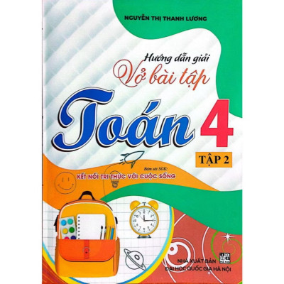 ￼Sách - ( Combo 2 tập ) Hướng Dẫn Giải Vở Bài Tập Toán 4  (Bám sát SGK Kết Nối Tri Thức Với Cuộc Sống)