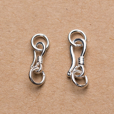 Combo 4 cái charm bạc móc khóa kết vòng tay, dây chuỗi - Ngọc Quý Gemstones