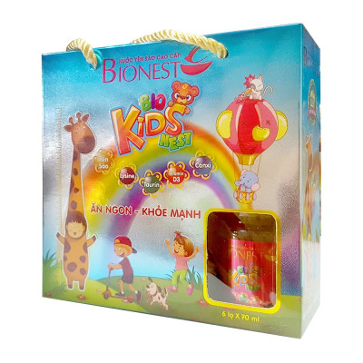 Hộp Yến sào Bionest Kids cao cấp - hộp tiết kiệm 6 lọ