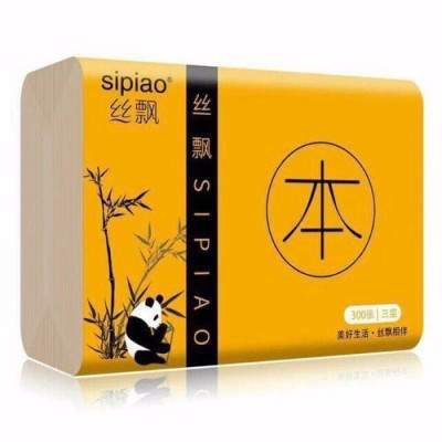 Thùng Giấy Ăn 30 Gói Giấy Rút Gấu Trúc Cao Cấp Sipiao Mềm Mịn Dẻo Dai Tiện Lợi Thấm Hút Tốt