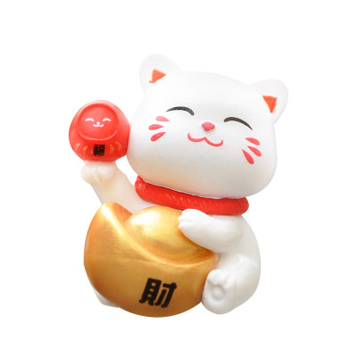 Bộ 6 chú Mèo lucky mini Trang Trí Tiểu Cảnh Decord Ô tô arthouse_ Hàng chính hãng