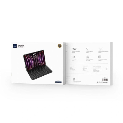 Bao da nam châm kèm bàn phím Wiwu Ultra Slim Magnetic Keyboard F17 cho iPad A16 Gen 11 , Air11inch M3 , Air 13inch M3, Gen 10 , Air 4 /5/ Air 6 11inch , iPad 12.9 M1/M2 , iPad Pro 11inch M1/M2 - Hàng chính hãng