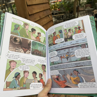 [Bìa cứng] 24 GIỜ TRONG RỪNG NHIỆT ĐỚI – Lan Cook – Stacey Thomas minh họa – Đinh Tị Books – NXB Thanh Niên