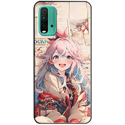 Ốp lưng Redmi 9T - 13C - 13 4G - Redmi Note 13 4G - Note 13 Pro 4G - Note 13 Pro 5G - Anime Cô Gái Tóc Hai Màu - Hàng Chính Hãng