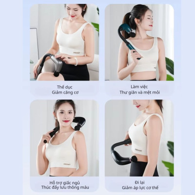 Gậy Massage Kachi MK405 – Súng Massage Cầm Tay Có Tay Nối Dài, Thư Giãn Sâu Từng Nhóm Cơ - hàng chính hãng