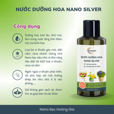 Nước Dưỡng Hoa Nano Silver Hoàng Gia Nano Bạc